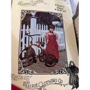 Prairie Clothing Co Prairie Jumper Sewing Pattern Child Sizes 4-10 Uncut 1989